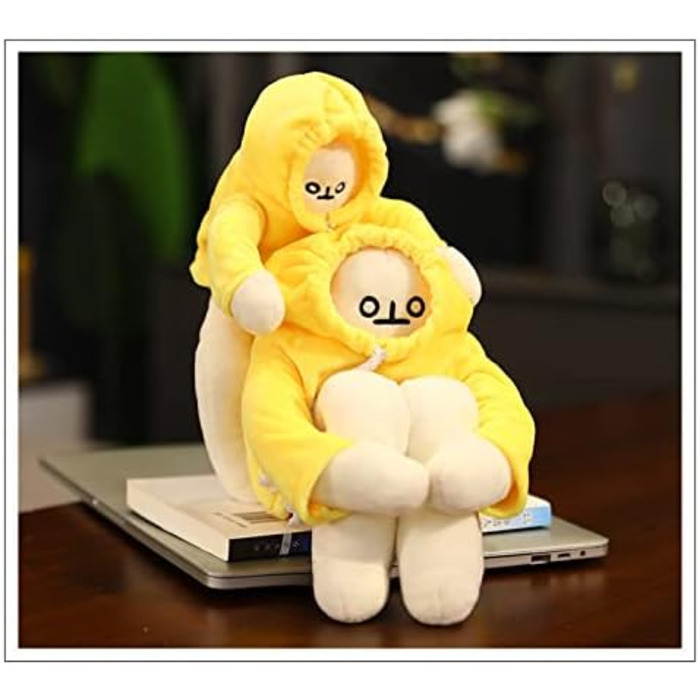 М'яка іграшка BSOMAM Banana Man Toy, 40 см, жовтий