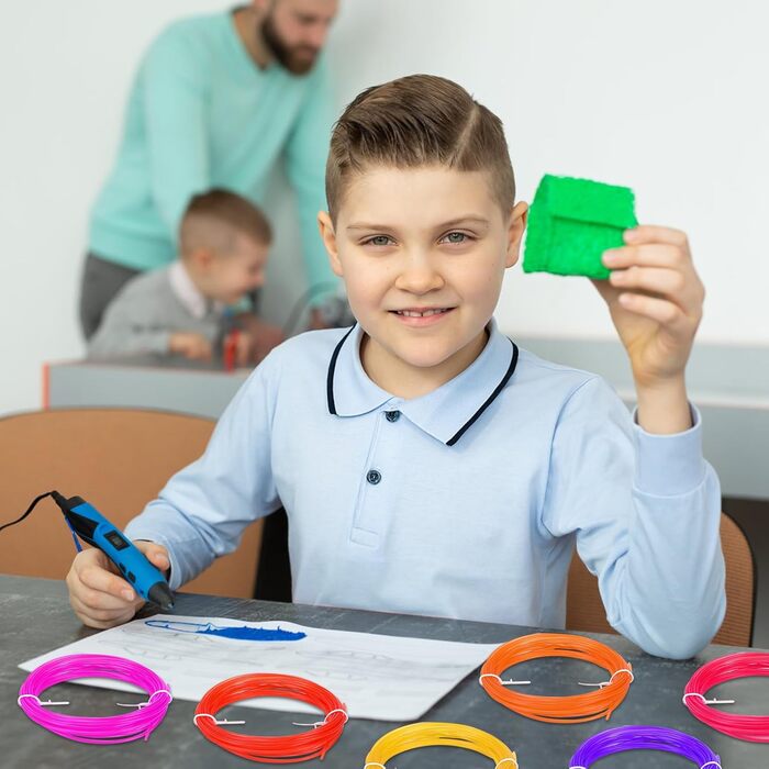 Нитка для 3D-ручки PLA 150 м 30 кольорів 5-метрова ручка для 3D-друку Нитка PLA 1,75 мм для 3D-ручки та ручки для 3D-друку Підходить для всіх високотемпературних ручок для друку