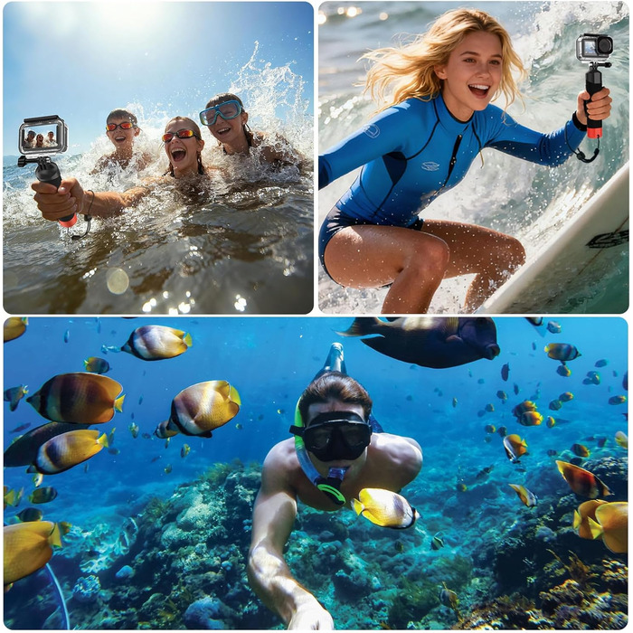 Набір підводних аксесуарів Osmo Action (плаваюча ручка та водонепроникний корпус), сумісний з DJI Osmo Action 5 Pro, Osmo Action 4, Osmo Action 3 - Підводні аксесуари для DJI Action 5 Pro/4/3