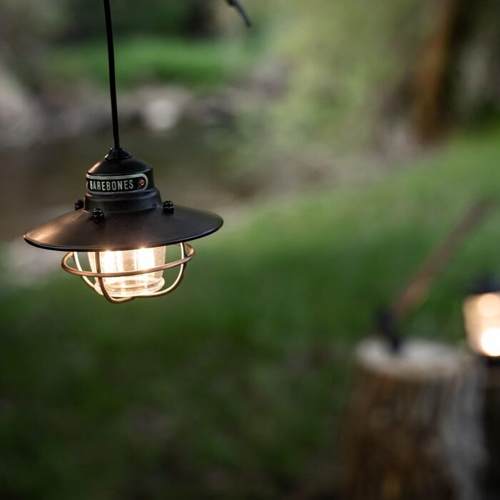 Підвісні гірлянди Barebones Edison - чорні, 3 світлодіодні лампочки в стилі Edison з 3-метровим кабелем, енергоефективні вуличні ліхтарі для патіо, саду або внутрішнього декору