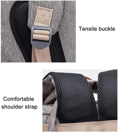 Портативна пеленальна сумка, велика місткість водонепроникна сумка для подорожей для немовлят з ременями для коляски та ізольовани