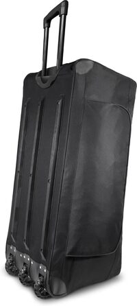 Легка, міцна спортивна та дорожня сумка normani 80-120 літрів - Візок, водовідштовхувальна, стійка до розривів, легко чиститься - 2 колеса, посилена основа, колір чорний / 120 літрів, чорний / 120 літрів XXL