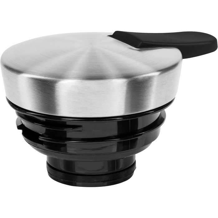 Глечик Emsa з м&39якою рукояткою, 1 літр, нержавіюча сталь, зберігає напої гарячими протягом 12 годин холодними протягом 24 годин, герметичний, нековзка ручка, чорний, 508932 чорний 1000 мл одинарний