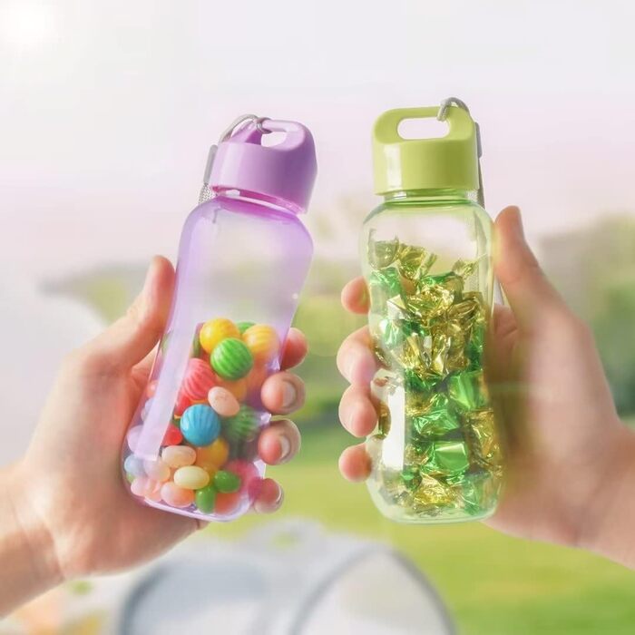 Пластикова кавова кружка, дорожня кружка, пляшка для води, спортивна пляшка для води, чашка для молока, кави, чаю, соку, місткість 350 мл, рожева, 3 шт. и