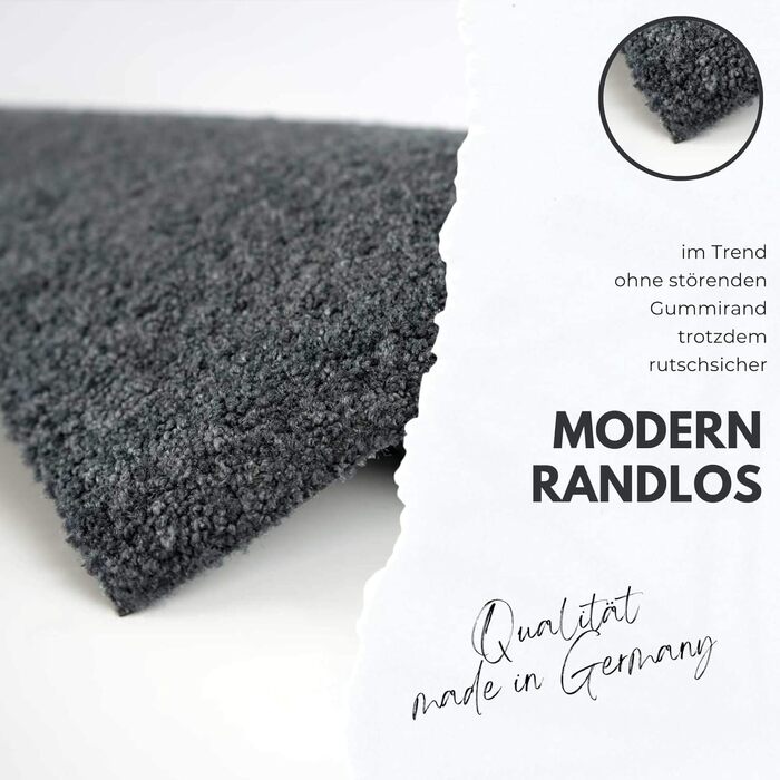 Килимок для дверей Salonloewe, що миється, місце для взуття, антрацит, 30 x 100 см, килимок для входу, доріжка, вузький, однотонний, килимок для очищення, антрацит, 30 x 100 см (прямокутний)