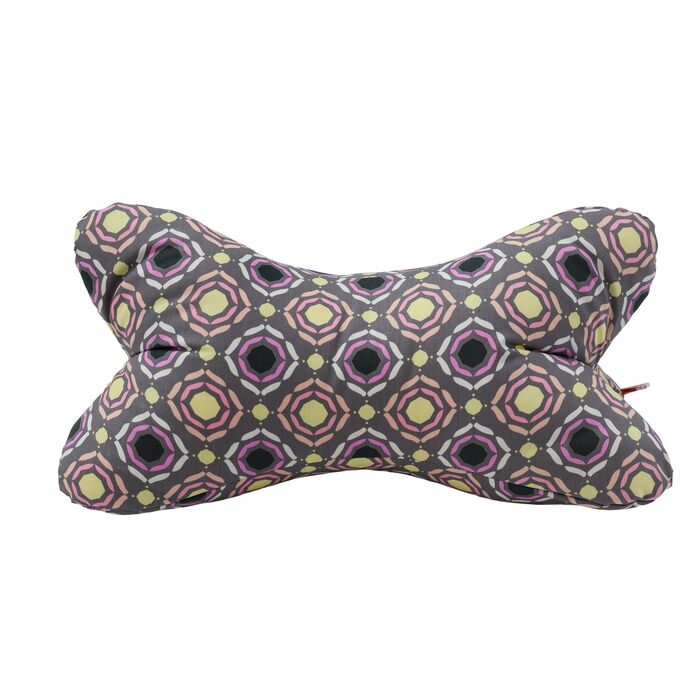 Велика подушка для читання, приблизно 44x23 см Подушка для шиї, яку можна використовувати як підставку для книги та як подушку для читання Можна прати при 60C, виготовлена з високоякісної дизайнерської тканини з принтом, 100 бавовна (бавовна, сіро-білий к