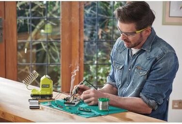 Акумуляторний паяльник RYOBI 18 В ONE RSI18-0, 200-480C, час нагрівання 50 секунд, кабель 83 см, поверхня GripZone, без акумулятор