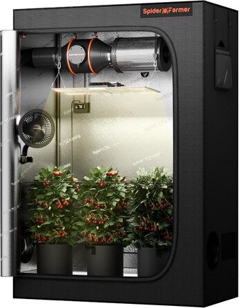 Повний набір LED Plant Lamp Full Spectrum Grow Lamp Samsung LM301H EVO LEDs Grow Tent Kit Complete 60x120x180cm Hydroponics 1680D Grow Tent Homebox Grow Tent, 2000 Grow Tent