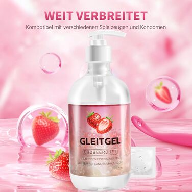 Інтимний лубрикант Paakee Полуниця, 500 мл