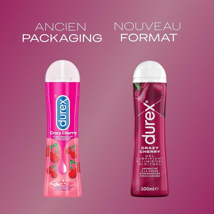 Гель-лубрикант Durex Play Crazy Cherry, 100 мл, водний