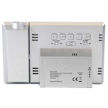Годинник проекційний Technoline WT538 Silver/Anthracite (WT538)