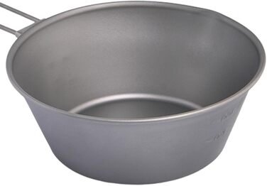 Титанова кружка 300 мл/450 мл, легкі титанові миски для кемпінгу, складна ручка, дорожня кружка, для активного відпочинку, приготування їжі, походів, пікніка, барбекю, компактне спорядження для мандрівників 300 мл