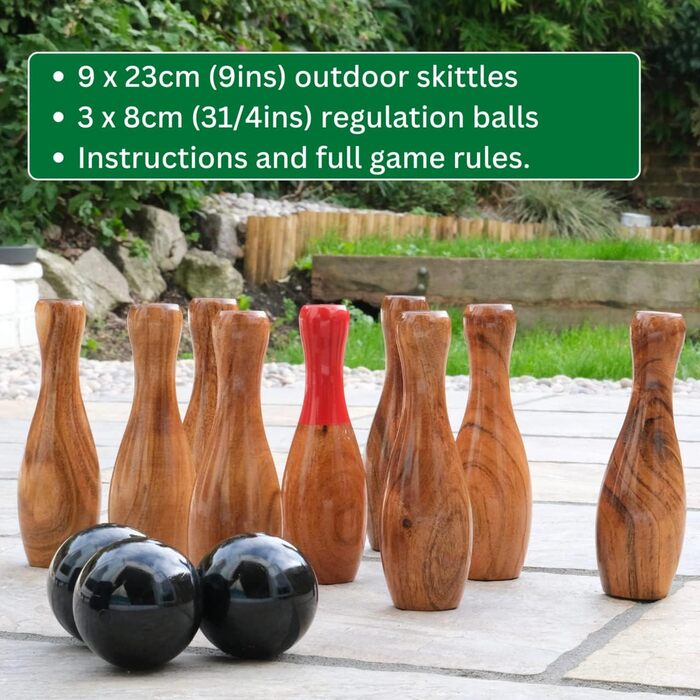 Садові ігри 206 - Дерев&39яна кегля для використання на вулиці