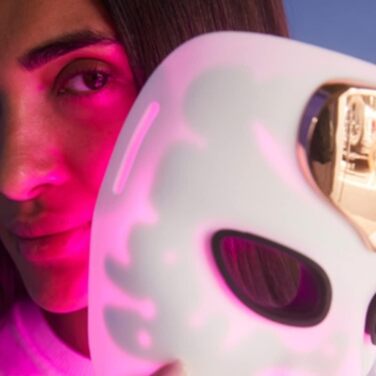 Світлодіодна маска для світлотерапії краси швидка, бездротова, гнучка для більш яскравої, пружної та гладенької шкіри I Custom App-Control