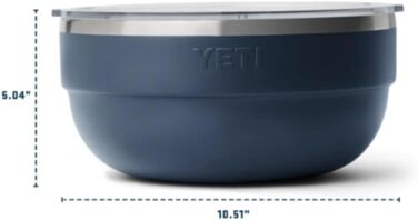 Термос YETI Rambler з кришкою, темно-синій, великий