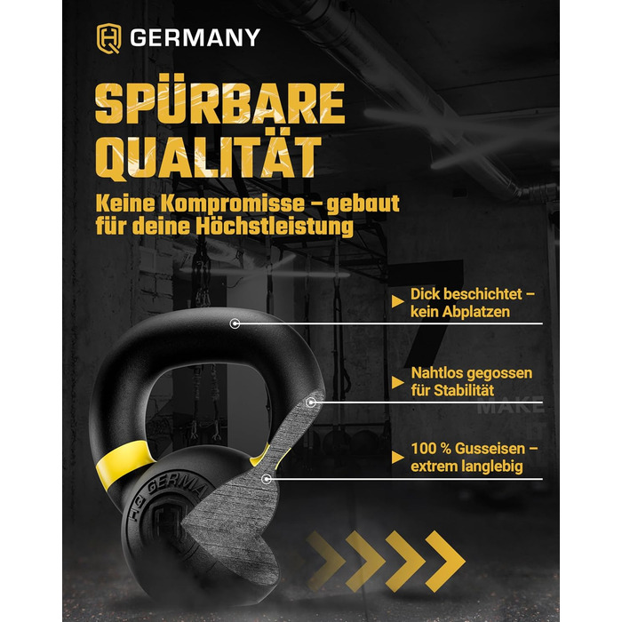 Гіря HQ Germany з порошковим покриттям (Powdercoat) 2-32 кг Стартовий набір (2468 кг)
