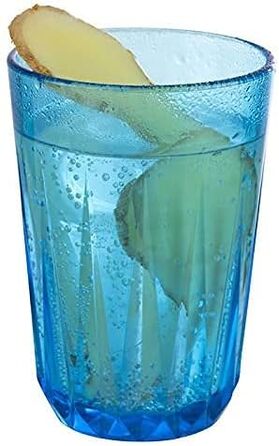 Набір з 6 високоякісних пластикових склянок Tritan об'ємом 0,2 літра, без вмісту BPA, кришталевий вигляд, ударостійкі багаторазові