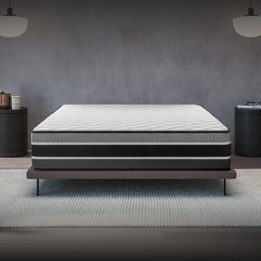 Матрац Felis з холодної піни 180x200 см, рівень жорсткості H4 - сертифікований Oeko-Tex - зимова/літня сторона HR піна, 7 зон, висота 30 см - вироблено в ЄС, 180 x 200 см