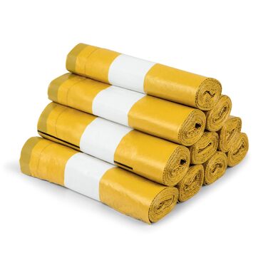 Надзвичайно міцний жовтий мішок 27 мкм, 5 рулонів жовтих мішків, 90 літрів, (найміцніший) - мішок для переробки, що відповідає вимогам DSD (5)