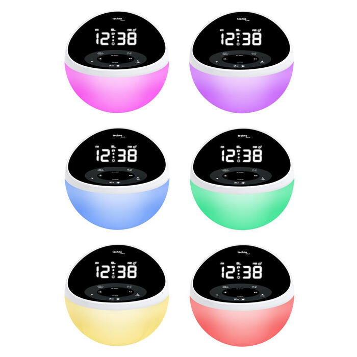 Годинник настільний з радіо Technoline WT500 Black/White (WT500)