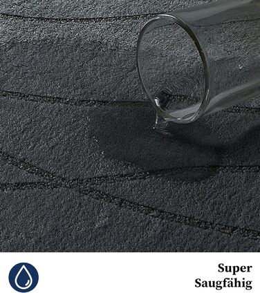 Килимок для ванної кімнати chakme з піни з ефектом пам&39яті, нековзний килимок для ванної, що миється, м&39який абсорбуючий килимок для ванної кімнати, килимок для душу для ванної кімнати темно-сірого кольору, 50x80 см