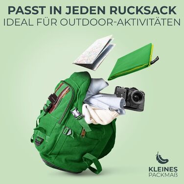 Рушник з мікрофібри NirvanaShape - дорожній рушник, банний рушник для відпочиваючих у різних кольорах - компактні, швидковисихаючі