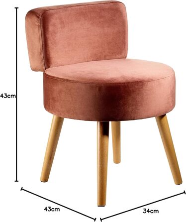 Крісло Echtwerk &39Milo&39, м&39яке крісло, скандинавське крісло, зручне крісло, висока спинка, м&39яка пінопластова підкладка, для вітальні та куточка для читання, дерев&39яні ніжки, 44 x 58 см, 4 кг, сіро-коричневий