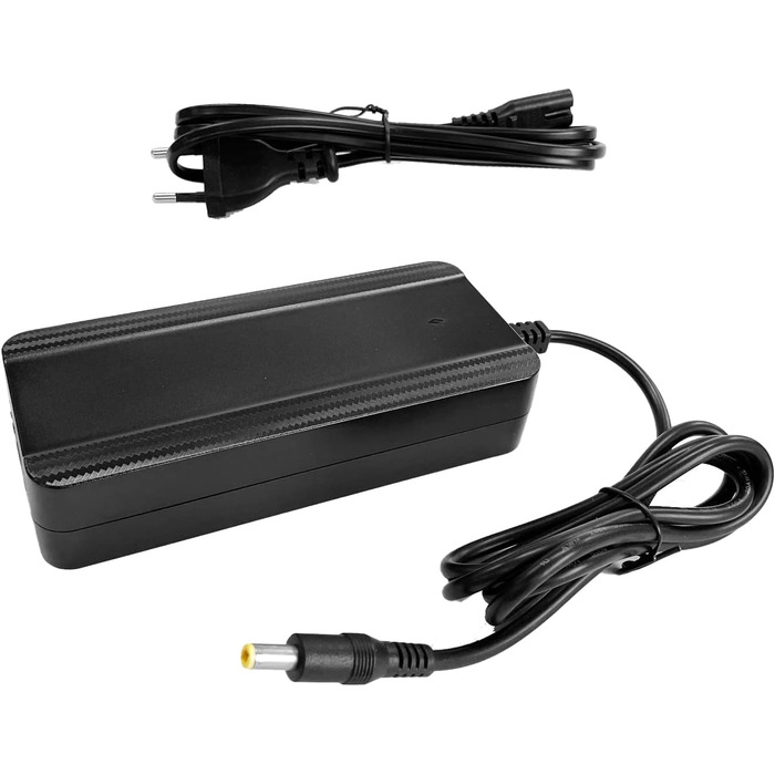 Зарядний пристрій Enerpower Li-Ion 42V для 36V-37V 2A 85W з круглим роз&39ємом 5,5 x 2,5 мм для багажних скриньок, Hailong тощо, сумісний з електросамокатами, такими як SoFlow, Cityblitz, Bluewheel, VMax, Trekstor тощо (GS, UL)