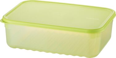 Контейнери для зберігання свіжих продуктів LocknLock Fresh Block з кришками набір із 2 контейнерів для зберігання продуктів, що штабелюються та не містять бісфенолу А можна використовувати в мікрохвильовій печі, морозильній камері та мити в посудомийній м