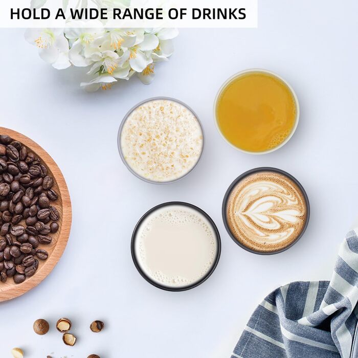 Чашки для пиття, Набір з 8 шт. , 710 мл, Багаторазові пластикові чашки для кави, Кружка для кемпінгу, вечірок, пікніків, Чашки для пиття для дорослих, Можна мити в посудомийній машині та використовувати в мікрохвильовій печі, Темні