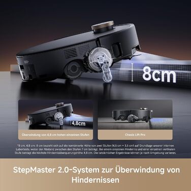 Комплект MOVA Z60 Ultra Roller з функцією HydroForce-Wischen та AutoShield-Tech, чорний