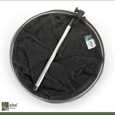 Гумований підсак Zite Fishing 3,50 м Риболовна сітка для лову стоячи з мішком та донною списою Гумований підсак, дружній до риби, риболовля з підсаком