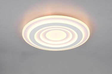 Стельовий LED-світильник Trio Leuchten Costa 633510131, білий матовий метал, акрил, 50 Вт, з пультом ДК, регулюванням кольору та яскравості світла, димером та нічним підсвічуванням