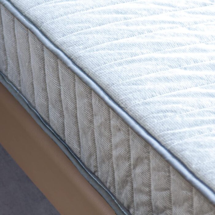 Матрац LAMB 90x200 см пружинний матрац кишенькової форми 7-зонний висота 20 см рівень жорсткості H4 медичний ортопедичний пружинний матрац з чохлом з піни та мікрофібри, сірий матрац для дорослих 90x200x20 сірий H4