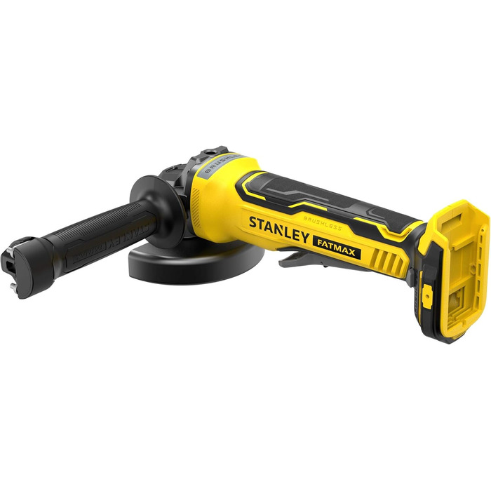 Акумуляторна кутова шліфувальна машина Stanley FatMax V20 SFMCG700B (18 В, діаметр диска 125 мм, безщітковий двигун, міцний литий