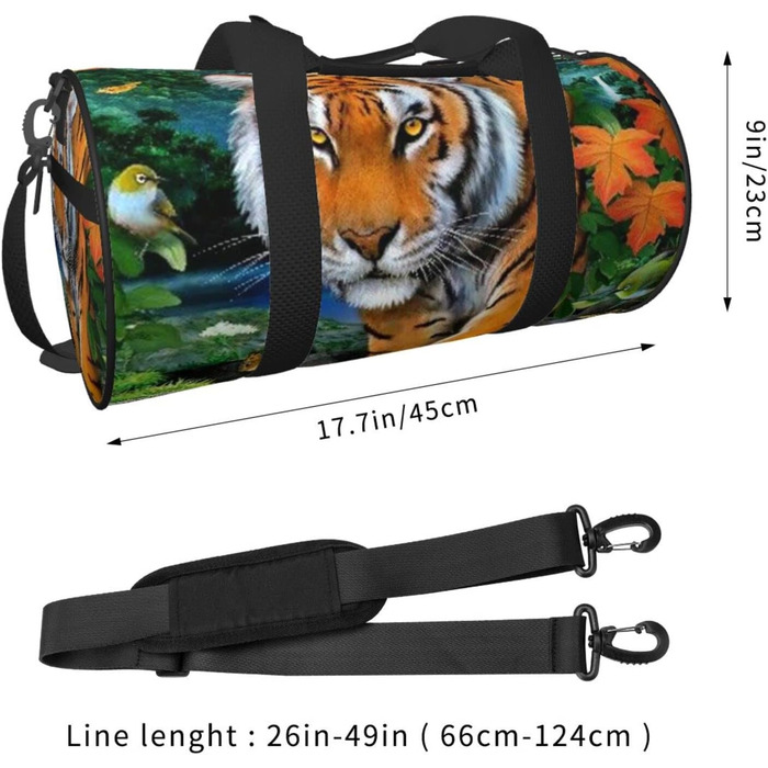 Універсальна дорожня сумка Тигр, Метелик, Птах - спортивна сумка для чоловіків та жінок, сумка-мішок, спортивна сумка