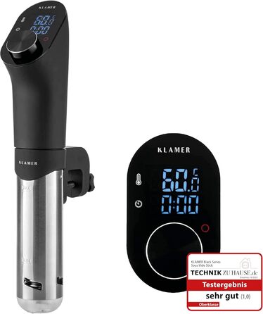 Водонепроникна плита су-від IPX7 потужністю 1200 Вт з 3D-циркуляцією та регулюванням температури 20-95C, функцією таймера повільної плити та LED-дисплеєм