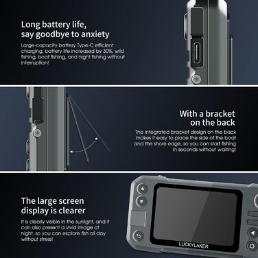 ПОЩАСЛИВИЙ каяк портативний ехолот перетворювач бездротовий ехолот ехолот човен акумуляторний ручний глибиномір риболовля MT-202