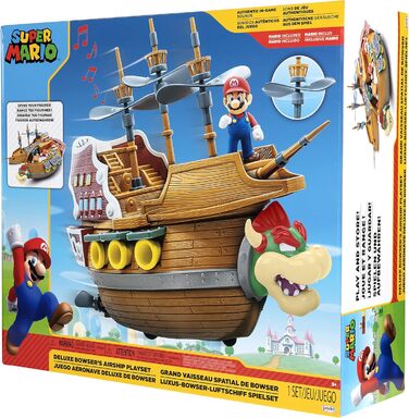 Ігровий набір SUPER MARIO Deluxe Дирижабль Боузера з фігуркою Маріо
