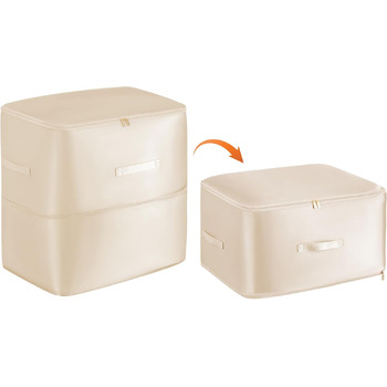 Мішки для зберігання простирадл - Ящики для зберігання білизни на блискавці, мішок для зберігання одягу, шафа, органайзер з посиле