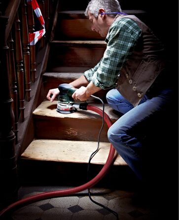 Довільна орбітальна шліфувальна машина Metabo SXE 450 TurboTec Set (4200-11000 / хв, 25 шліфувальних аркушів) 690871000