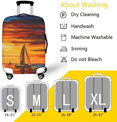 Чохол для валізи з барвистим геометричним принтом еластична захисна обкладинка для багажу (18-32 дюйми), антиподряпний захист для валіз, ідеально підходить для повсякденних подорожей