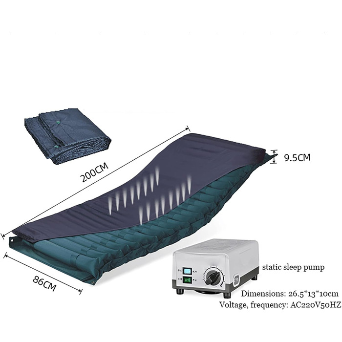 Матрац проти пролежнів, матрац з повітряною подушкою, матрац проти пролежнів з матрацом з отвором і насосом