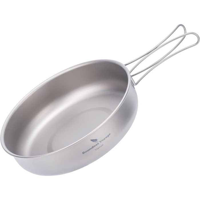 Кемпінгова сковорода 18 см Сковорода зі складною ручкою Ультралегкий дорожній посуд на 1 особу Посуд для пікніка Портативна тарілк