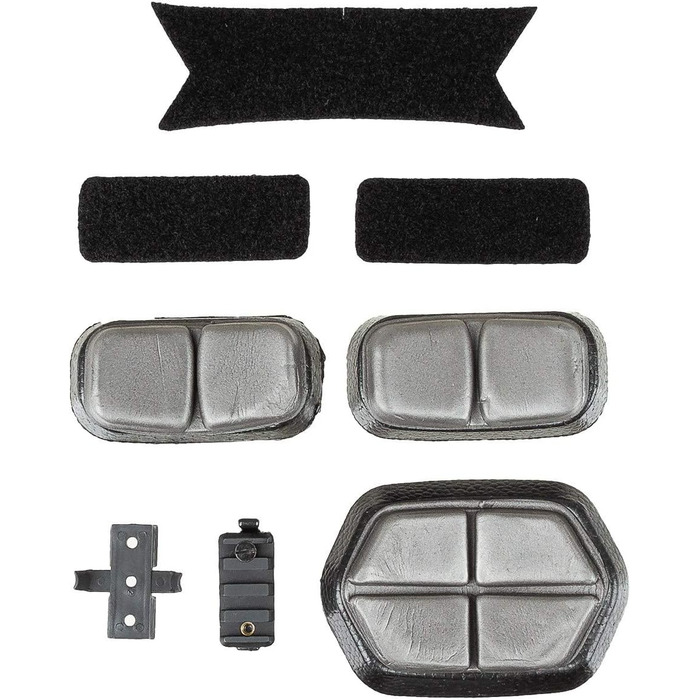 Шолом США, десантник FAST, чорний, рейки, ABS-пластик