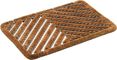 Килимок для вулиці Astra, килимок з кокосового волокна, килимок для вловлювання бруду, килимок зі щітки, всепогодний килимок - міцний натуральний килимок для дверей, 40x60 см (прямокутний)