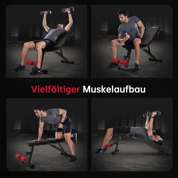 Складана силова лава PASYOU, регульована в 10 напрямках, вертикальна на 90, багатофункціональна тренувальна лава для всього тіла, тренажер для м&39язів живота, похила лава