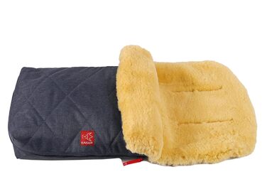 Килимок для ніг з овчини Natura, темно-синій меланж 90x45 см (1 упаковка) Navy Melange
