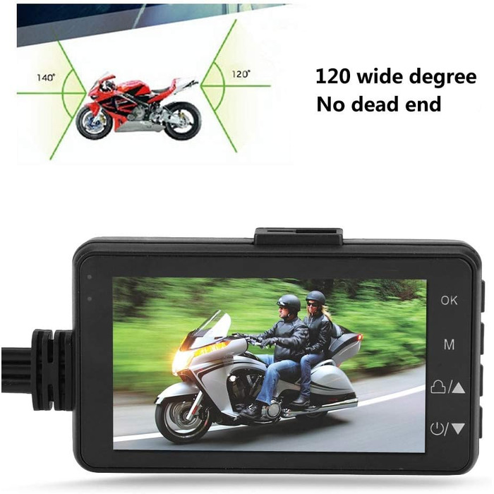 Відеореєстратор для мотоцикла, відеокамера для мотоцикла, відеореєстратор, модний HD відеореєстратор для мотоцикла, 120-градусний