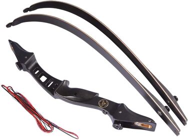 Рекурсивний лук ILF (правий), 60" / 145 см, 20–50 lb, чорний — комплект для стрільби (6 стріл)